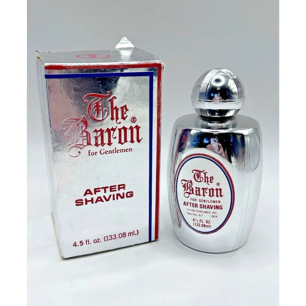 Vintage Evyan The Baron For Gentlemen After Shaving 4.5 Fl oz Original